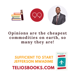 TELIOS BOOKS | AFRICAN BOOK QUOTES | SUFFICIENT TO START BY JEFFERSON MWADIME